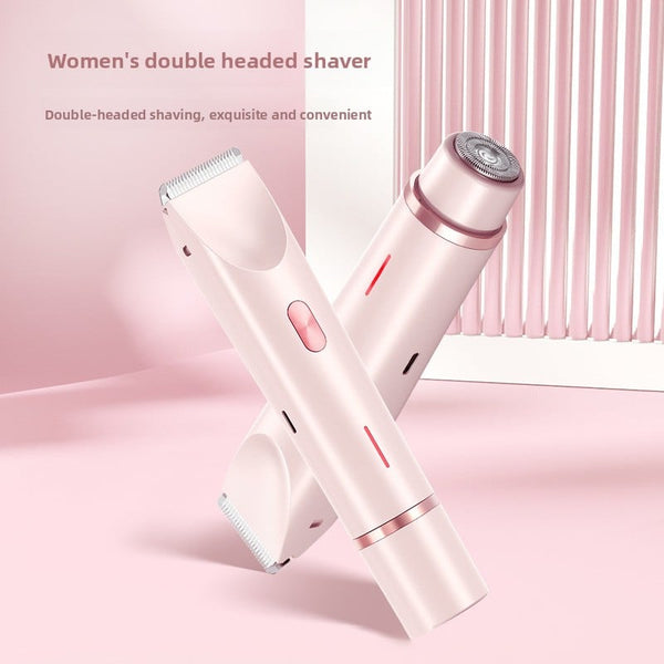 Double-head hair removal device for private areas - women's hair trimmer