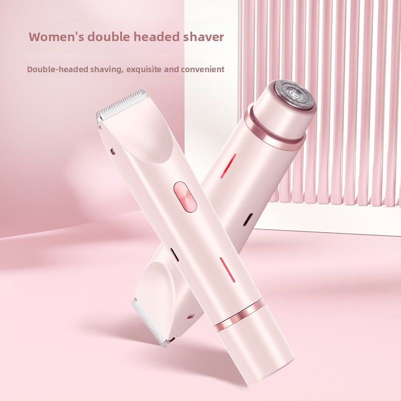 Double-head hair removal device for private areas - women's hair trimmer