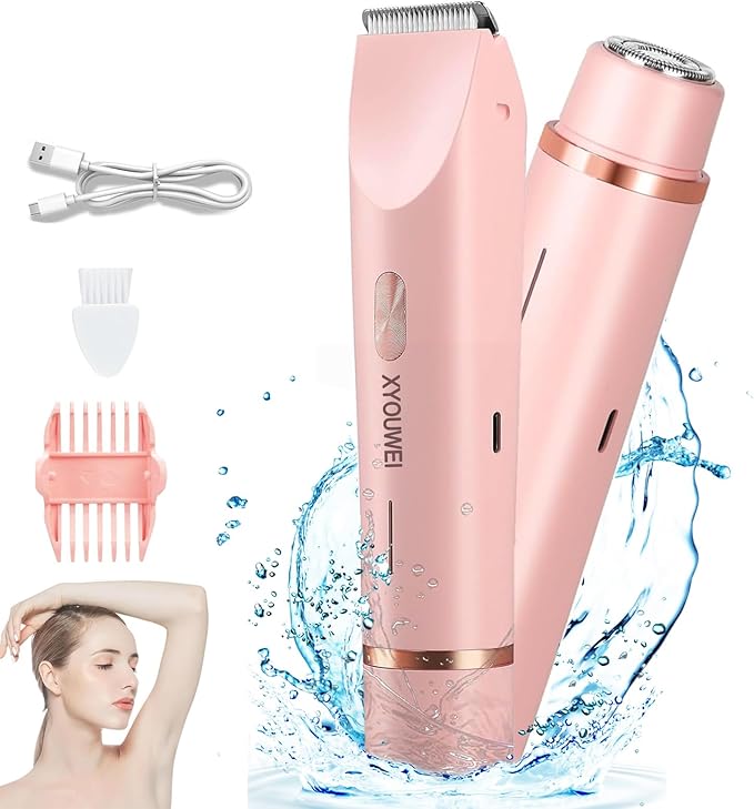 Double-head hair removal device for private areas - women's hair trimmer