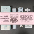 Double-head hair removal device for private areas - women's hair trimmer