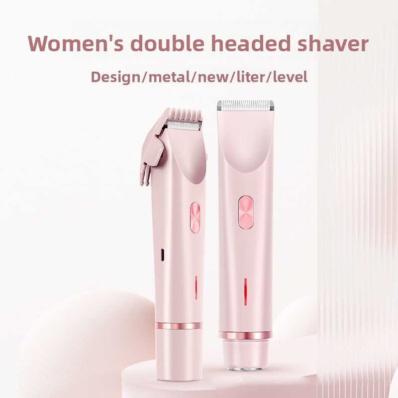 Double-head hair removal device for private areas - women's hair trimmer